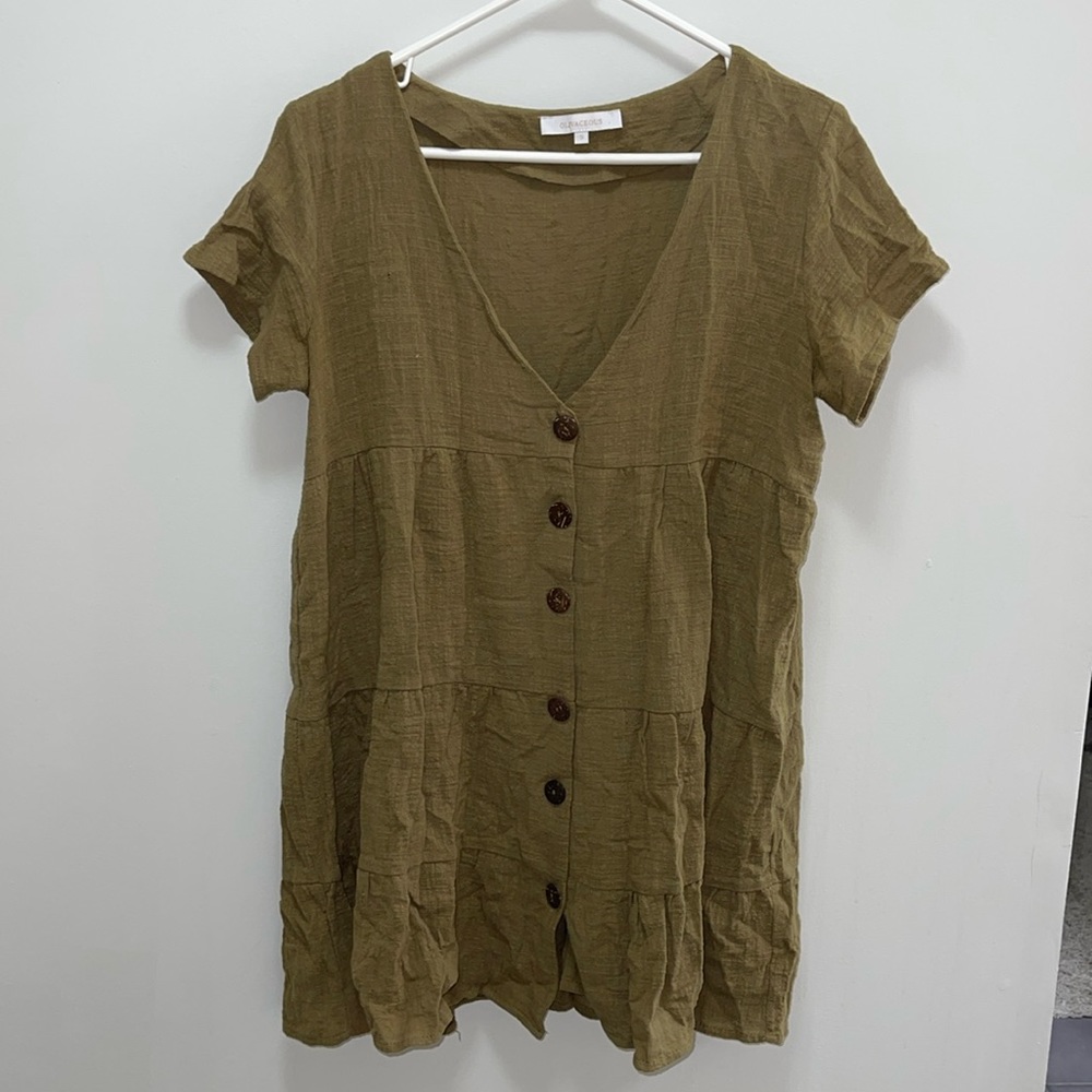 Olive green dress size S